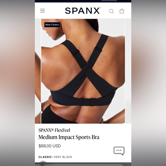 Spanx medium impact sports bra size 3x - Picture 5 of 7